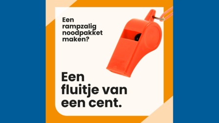 Visual campagne fluitje van een cent