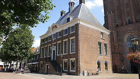 Het Oude Stadhuis op de Mrkt in Wijk bij Duurstede